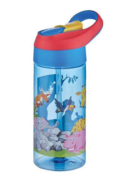 Vagonlife 500ml Tritan Thick Straw Children's School Water Bottle with Dog