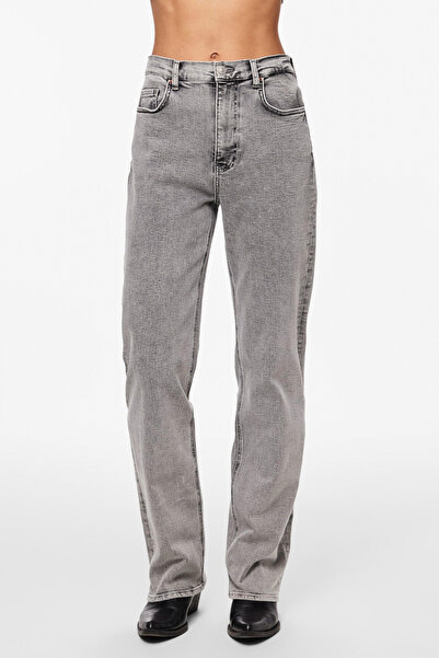 PIECES PCFLEUR MW ΕΥΘΕΙΑ ΠΛΗΡΗΣ ΜΗΚΟΣ JNS ΓΚΡΙ BC