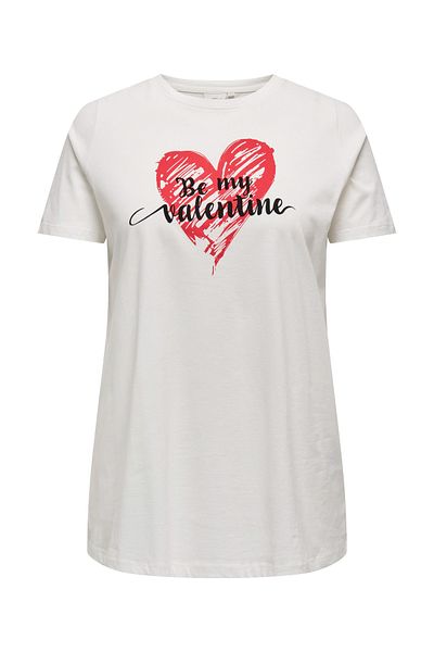 Only Carmakoma CARHEART LIFE SS A-SHAPE TEE JRS