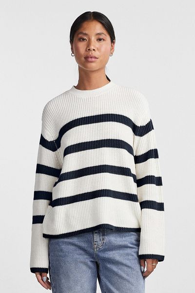 PIECES Pcsabına Ls O-Neck Knitted Noos