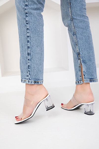 SOHO Bílé dámské klasické boty na podpatku 18830