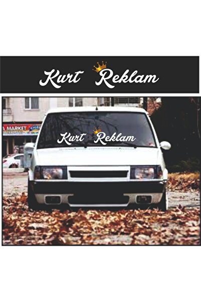 Kurt Reklam Dünyası Oto Sticker Size Özel Isim Stance Taç (gold renk) 60x15 C...