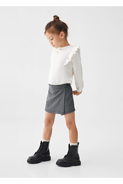 MANGO Baby Kazayağı Desenli Pantolon Etek