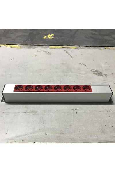TEM UPS SOCKET U42 ALUMINUM PROFILE 8 PIECES SOCKET + 2 PIECES 22.5X45MM SPRING COVER