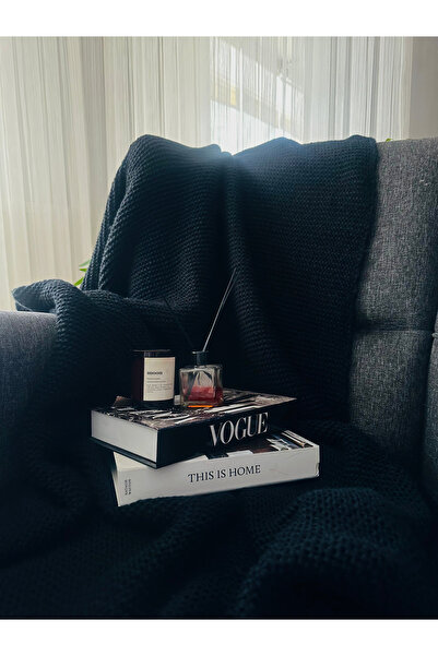 Sheilar Links Örgü Triko Tv Battaniyesi Koltuk Şalı