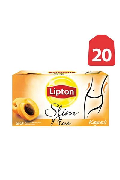 ofisturka Lipton Slim Plus Apricot Mixed Herbal and Fruit Tea (20 Pack)