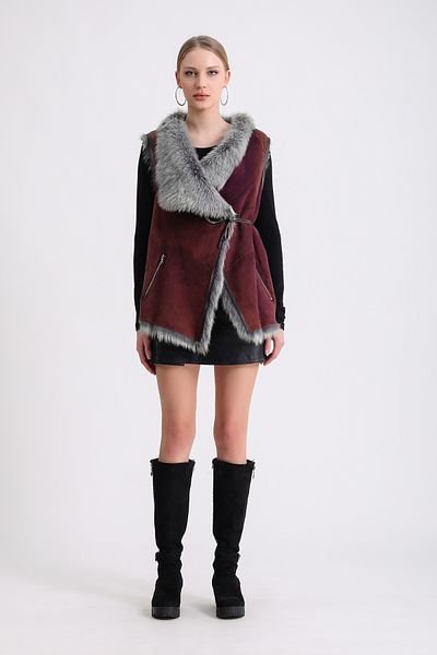 Leather Club Burgundy Tuscany Vest