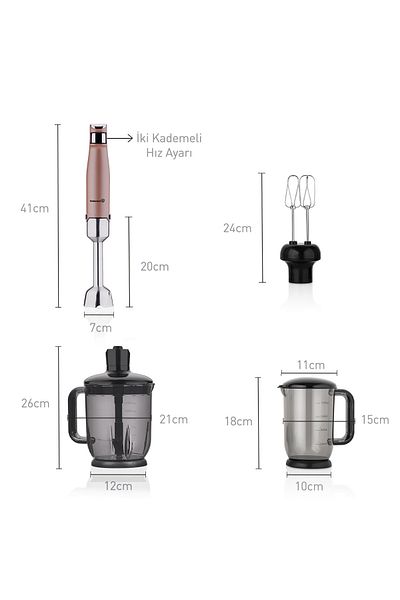 KORKMAZ New 10 Piece Mega Food Processor =original=