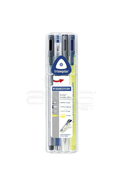 Staedtler Triplus Mobile Office Keçe Uçlu Kalem 4lü Set