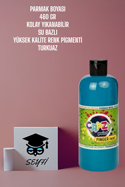 SEYFİKİRTASİYE 460 GR PARMAK BOYASI KOLAY YIKANABİLİR SU BAZLI SAĞLIĞA ZARARL...