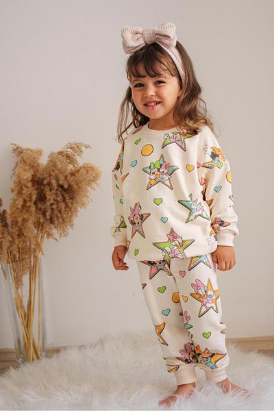 Zuzu GIRL MINI & DUFFY PRINTED SUIT