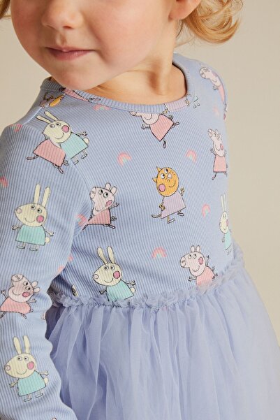 Next Baby Pamuklu Peppa Ping Tütülü Elbise