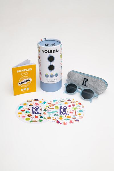 SOLEDA 3-6 Years Children's Sunglasses Sky Blue