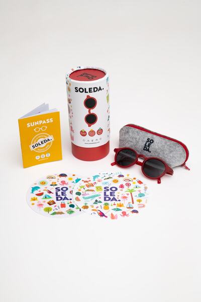 SOLEDA 3-6 Years Children's Sunglasses Red