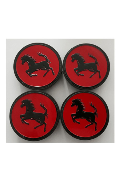 YED Ferrari Kırmızı 65/62mm Jant Göbeği