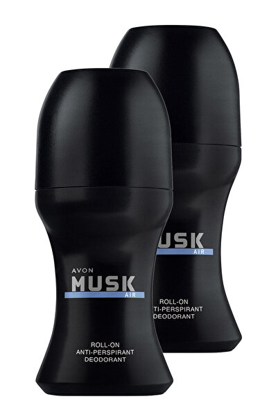 AVON Musk Air Erkek Rollon 50 Ml. İkili Set