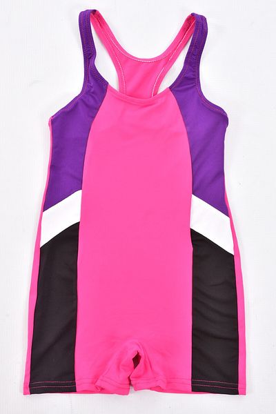Pemilo Girl Child 304-1 Lycra Swimsuit with Shorts Pink
