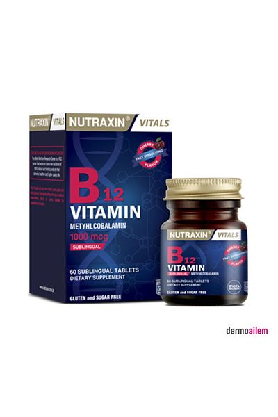 Nutraxin Vitals B12 - 60 Tablets Vitamin Supplement
