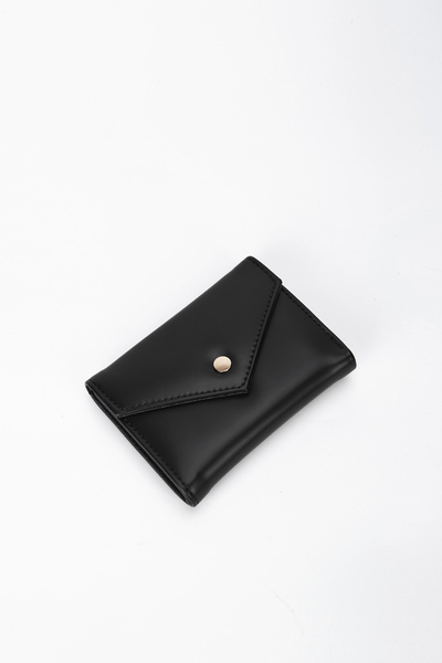 minebag Matte Envelope Lui ZC114 Women's Wallet Black