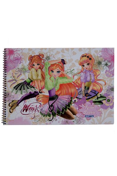 Gıpta Winx Club Concept Unlined Luxury Picture Book 15 Sheets 17x25