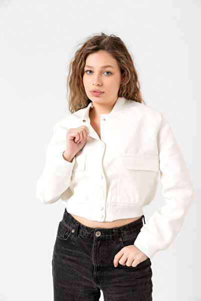 Benedetto Γυναικείο παλτό με διπλή τσέπη Snap M14