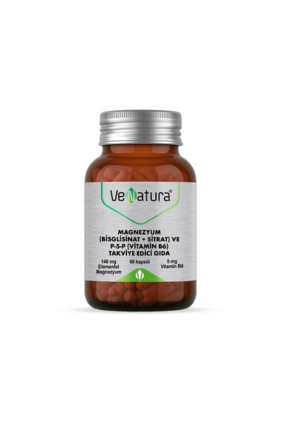VeNatura Magnesium Bisglycinate Citrate and P5P (Vitamin B6)