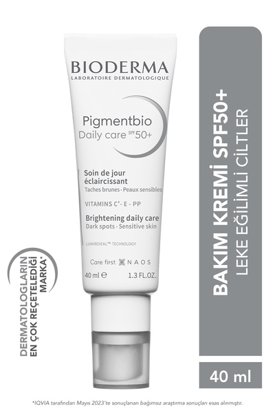 Bioderma PİGMENTBİO DAİLY CARE SPF50 LEKE KARŞITI GÜNEŞ KORUYUCU E VE C VİTAM...