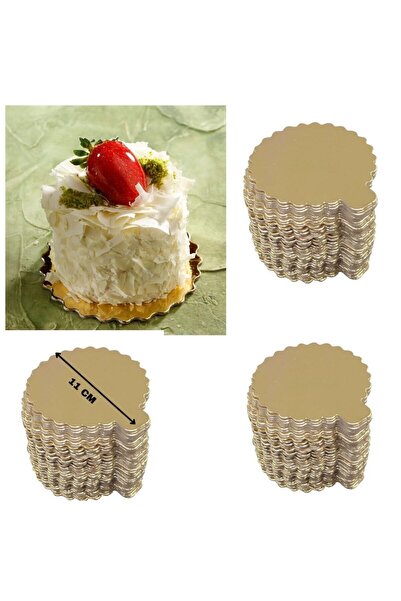 ecenplast 10 شرائح من ورق الكيك، حصيرة الفطيرة، حصيرة الكيك الصغيرة، 11 سم