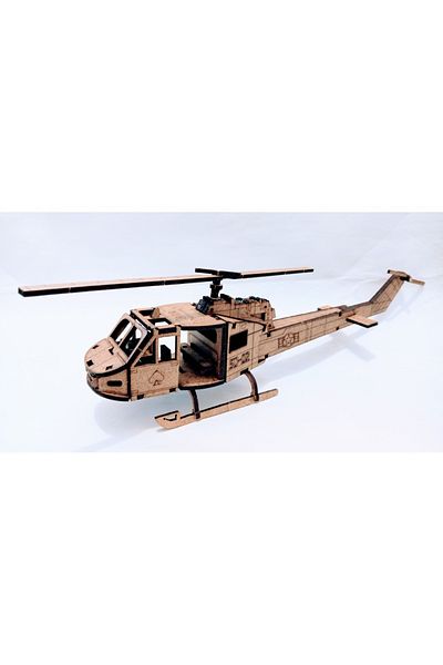 TLR hobi Wooden Helicopter Model Bell Uh1