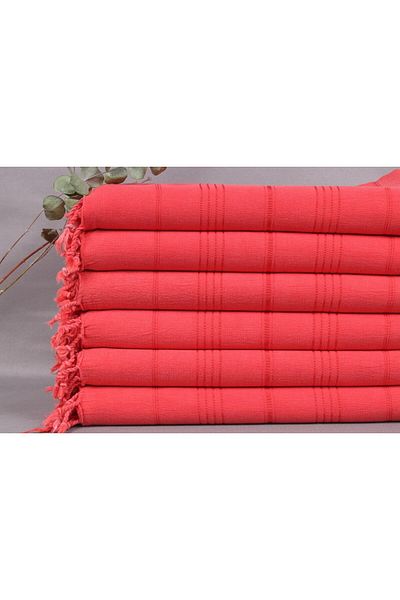 Kayra Export بيشتيمال بيشتيمال أحمر 90x160 سم قطن بيشتيمال حمام بيشتيمال