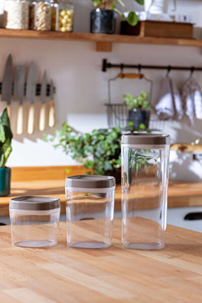 FH finehome Nude 3-Piece Food Storage Container Set 0,6-1-1,8LT