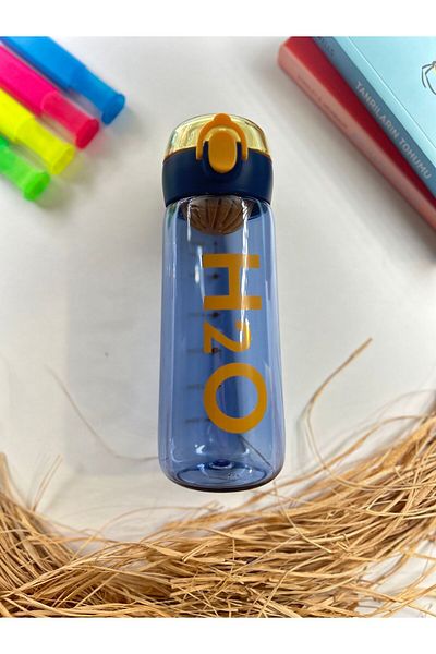 Tohana H20 Colorful Detox Polycarbonate Sports Water Bottle with Straw Children's Junior Water Bottle Water Bottle Water Bottle 660ml