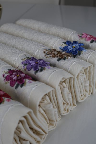 denizli hatırası 3D BRODAT CREMA 6 LI 30X50 prosop de bucatarie