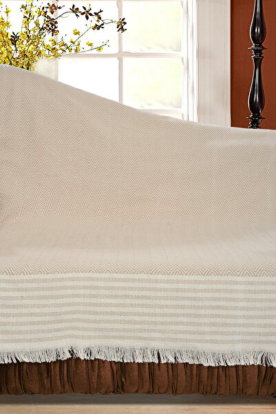 VANESSA PERDE Pamuk Yumuşak Doku Koltuk Örtüsü 2li İçin Uygundur 170x220 1.Kalite İplik Dokuma Çekmez