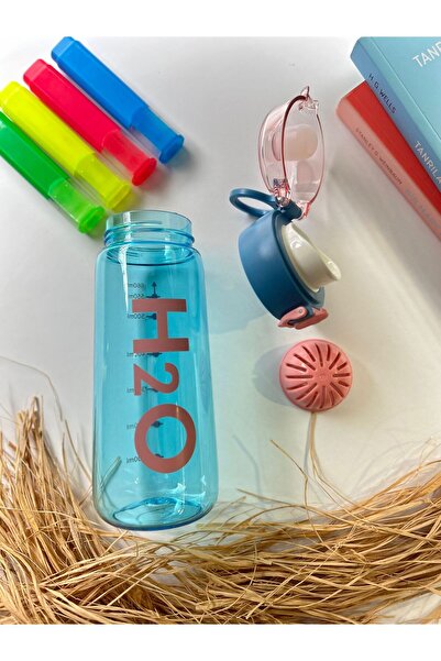 Tohana H20 Colorful Detox Polycarbonate Sports Water Bottle with Straw Children's Junior Water Bottle Water Bottle Water Bottle 660ml