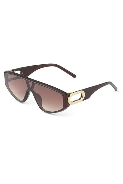 TomyHelf New Season Stylish Design Brown Frame Brown Glass Vintage Unisex Sunglasses