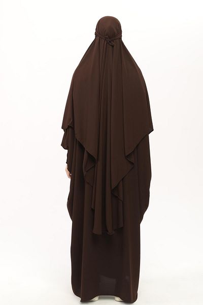 Altobeh Sultanbaş Wedding Sheet Cilbab Khimar Abaya Λαβή Ελαστικός γιακάς με πέπλο Ferace Medina Silk