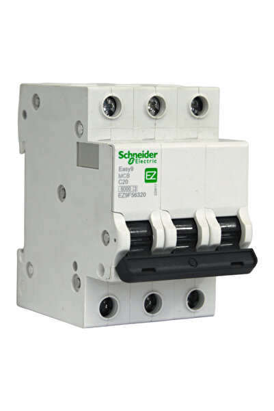 Schneider Electric Schneider 3x20 Amper 6ka C Otomatik Sigorta