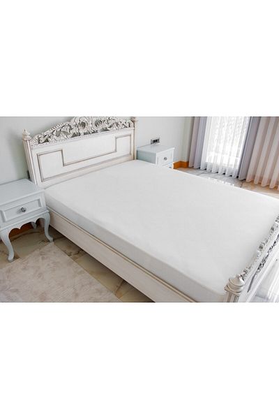 MEYHOME 100% Cotton Combed Elastic Sheet (CREAM)