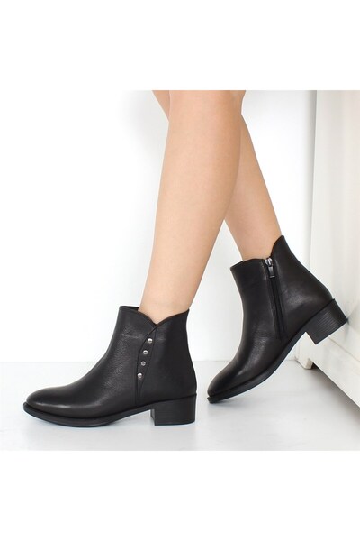 Celal Gültekin Siyah Deri Bot Kadın 625 23903-1