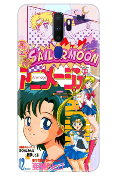 Newon OPPO A9 2020 SAİLOR MOON MOON WARRIOR مطبوعة حافظة غطاء حماية