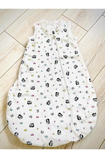 Tomac Cotton Double Layer Sleeveless Baby Swaddle/Sleeping Bag with Panda