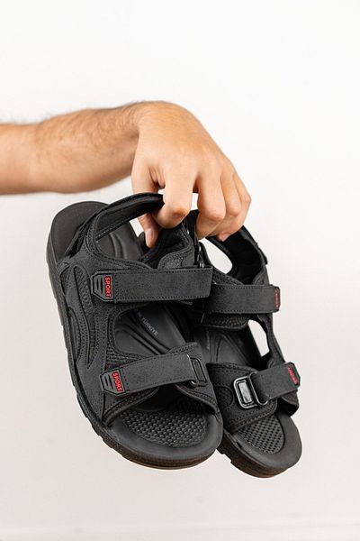 StWenn Ορθοπεδική Ανατομική Μαλακή Σόλα Velcro Ανδρικά Σανδάλια Ανδρικές Παντόφλες