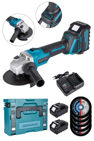 Genel Markalar Profesyonel 128vf Kömürsüz Çift Akülü Şarjlı Avuç Taşlama Spir...