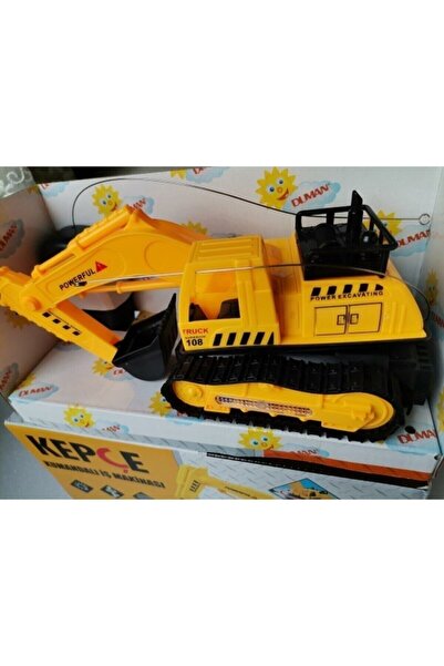 TOPROCKSTORE Oyuncak Kepçe Uzaktan Kumandalı Ileri Geri Tam Dönüş Işıklı Sesli Boyu 22 cm Pilli