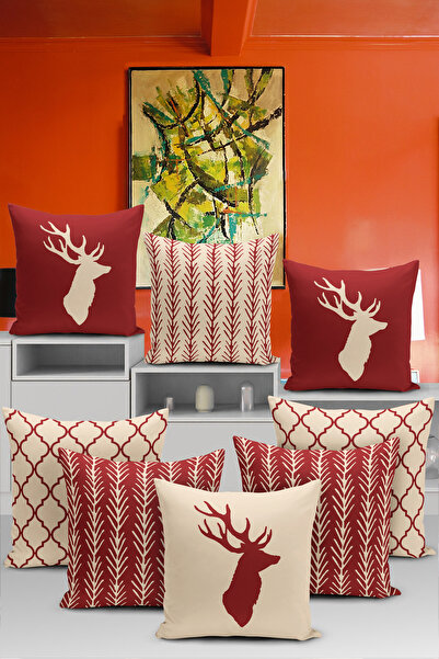 Realhomes 8-шорсткий коричневий чохол для подушки з цифровим принтом, спеціал...