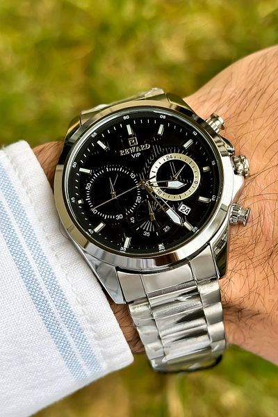 Reward VİP Series Multi-Function Calendar Silver Color Men's Wristwatch