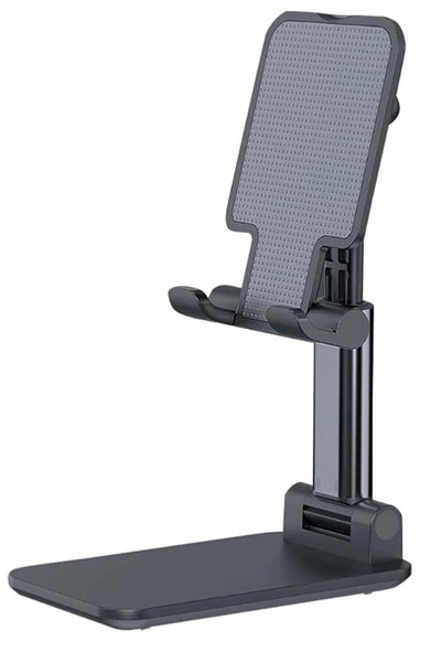 TEKNETSTORE Profesyonel Tablet Ve Telefon Tutucu Stand 2 Kademeli Uzunluk Siy...