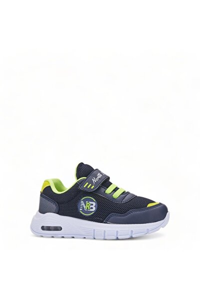 AlbiShoes Erkek Çocuk Bebek Unisex Işıklı Hafif Rahat Yazlık Cırtlı Sneaker Spor Ayakkabı (22-30)
