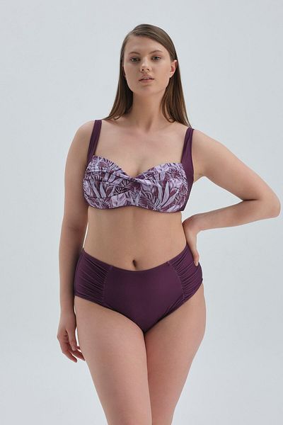 Dagi Burgundy Maximum Recovery High Waist Bikini Bottom